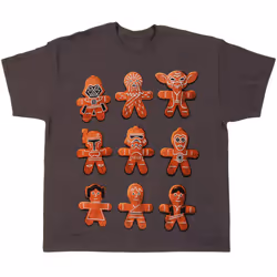 Star Wars "Character Cookies" Kids T-Shirt [Youth Small] Brown