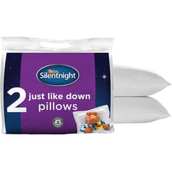 Premier Inn Hotel Quality Silentnight Super Soft Down-Like Feel Pillows 1 PAIR