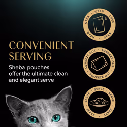 Sheba Fine Flakes Poultry Collection in Jelly 72 Pouches, Wet Cat Food