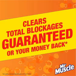 Mr Muscle Drain Unblocker, Sink & Drain Cleaner, Heavy Duty Drain Gel, 2 x 500 ml