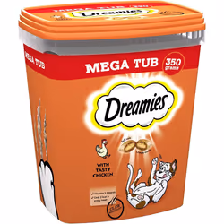Dreamies Cat Treats Chicken 350g (pack of 2)