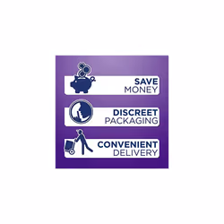 TENA Discreet Maxi Night, 48 Incontinence Pads (6 x 8 packs) for Women with Medium to Heavy Bladder Weakness, Specifically Designed for Night Time
