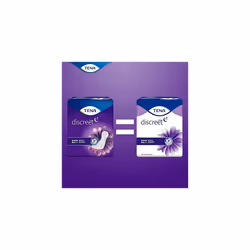 TENA Discreet Maxi Night, 48 Incontinence Pads (6 x 8 packs) for Women with Medium to Heavy Bladder Weakness, Specifically Designed for Night Time