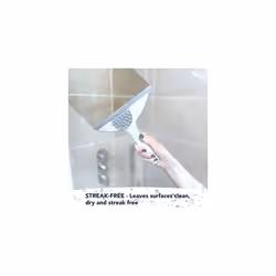 Inhouse Curved Squeegee Shower Squeegee with Suction Holder for Window Glass Mirror Bathroom Cleaning Shower Cleaning Tool for Shower Door with Dual