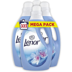 Lenor Fabric Conditioner, 332 Washes, 12L (3L x 4), Spring Awakening, Protects Clothes From Stretching