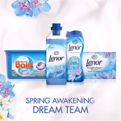 Lenor Fabric Conditioner, 332 Washes, 12L (3L x 4), Spring Awakening, Protects Clothes From Stretching