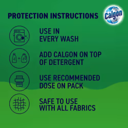 Calgon Hygiene Plus Washing Machine Water Softener, Hygienically cleans, 65 Tablets, Pack of 1