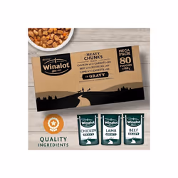 Winalot Perfect Portions Dog Food Mixed in Gravy 80 x 100 g