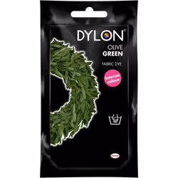 DYLON Hand Dye, Fabric Dye Sachet for Clothes, Soft Furnishings and Projects, 50 g - Olive Green