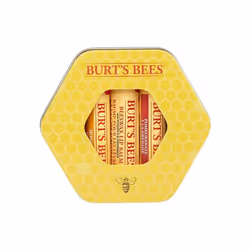 Burt's Bees Lip Balm Gift Set, Beeswax, Honey & Pomegranate Lip Balms, Trio Tin in Reusable Keepsake Tin, 3x4.25g