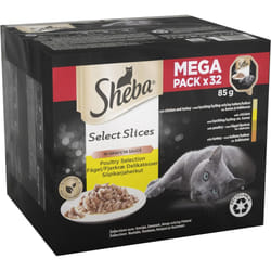SHEBA Select Slices Cat Trays Poultry Collection in Gravy 32 x 85 g