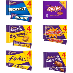 Crunchie Chocolates Appreciation Gift Bundle Boost Bar 4 x 40g Milk Caramel 4 x 37g Flake 4 x 20g Picnic 4 x 38g Crunchie 4 x ...