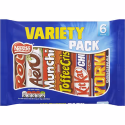 Nestle Mixed Chocolate Bar Multipack (6xStd) 264g
