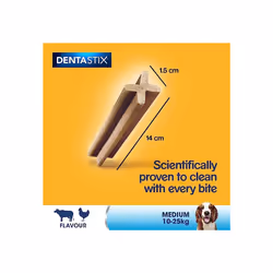 Pedigree DentaStix 112 Sticks Functional Snacks, Daily Dental Chews for Medium Dogs (10 - 25 kg), Megapack