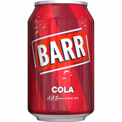 BARR since 1875, Classic Cola, 24 pack Fizzy Drink Cans, Low Sugar, 24 x 330 ml