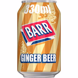 BARR since 1875, Ginger Beer, 24 pack Fizzy Drink Cans, Low Sugar, 24 x 330 ml