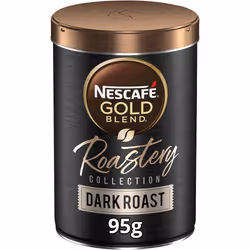 Nescafe Gold Blend Roastery Dark Roast Instant Coffee 95g (Pack of 6)
