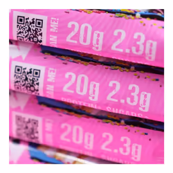 Warrior, CRUNCH - High Protein Bars - 20g Protein Each Bar - 12 Pack x 64g, Birthday Cake