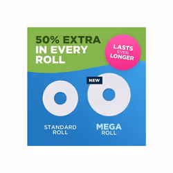 Andrex Classic Clean Mega Toilet Roll - 18 Mega XL Rolls - Same Quality Toilet Roll Lasts Even Longer, 18 Mega Toilet Rolls = 27 Standard Toilet Rolls