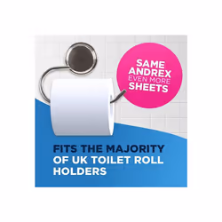 Andrex Classic Clean Mega Toilet Roll - 18 Mega XL Rolls - Same Quality Toilet Roll Lasts Even Longer, 18 Mega Toilet Rolls = 27 Standard Toilet Rolls