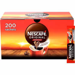 NESCAFE Original Instant Coffee Sachets - 200 x 1.8g Sticks