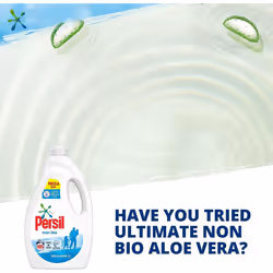 Persil Non Bio 100% recyclable bottle Laundry Washing Liquid Detergent tough on stains, gentle next to sensitive skin 105 wash 2.835 l