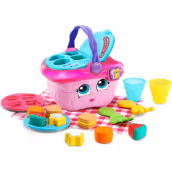 Shapes Sharing Picnic Basket Baby Toy Educational Interactive 16 Pieces Creative Learning Play Boys Girls 6 months 1,2,3 Ye ...