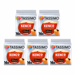 Tassimo Kenco Colombian Coffee Pods X16 (Pack of 5, Total 80 Drinks)