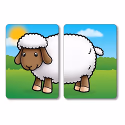 Orchard Toys Farmyard Heads and Tails Game, Memory Matching Pairs Card Game, Educational Games and Toys for Toddler and Preschool, 18-Month-Old and Up
