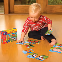 Orchard Toys Farmyard Heads and Tails Game, Memory Matching Pairs Card Game, Educational Games and Toys for Toddler and Preschool, 18-Month-Old and Up