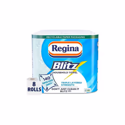 Regina Blitz Household Towel, 560 Super-Sized Sheets, Triple Layered Strength, 8 Count (Pack of 1) Regina Store