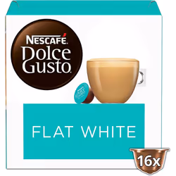 Nescafe Dolce Gusto Flat White Coffee Pods,16 Count (Pack of 3)