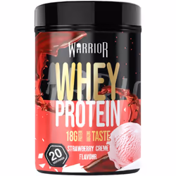 Warrior, Whey - Protein Powder - Packed with 36g of Protein - Low Sugar, and Low Carbs (Strawberry Crème, 500g)