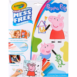 CRAYOLA Color Wonder - Peppa Pig Mess-Free Colouring Book (Includes 18 Colouring Pages & 5 Magic Color Wonder Markers)