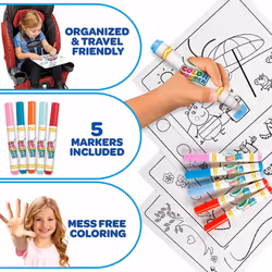 CRAYOLA Color Wonder - Peppa Pig Mess-Free Colouring Book (Includes 18 Colouring Pages & 5 Magic Color Wonder Markers)