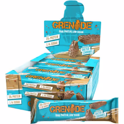 Grenade High Protein, Low Sugar Bar - Chocolate Chip Salted Caramel, 12 x 60 g