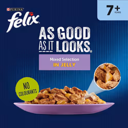 Felix As Good As It Looks Senior Cat Mixed Selection, 40 x 100 g