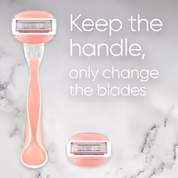 Gillette Venus ComfortGlide Spa Breeze Women's Razor + 3 Razor Blade Refills, 2 Shaving Gel Bars For A Comfortable Shave, Packaging May Vary