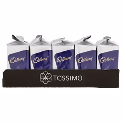 Tassimo Cadbury Hot Chocolate Pods x8 (Pack of 5, Total 40 Drinks)