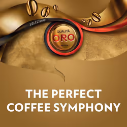 Lavazza, QualitÃ  Oro, Coffee Beans, a Filter Coffee Machine, with Fruity and Flowery Aromatic Notes, 100% Arabica, Intensity 5/10, Medium Roast, 1 Kg