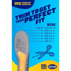 Scholl Gel Active Work Insoles for Men