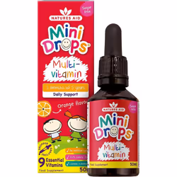 Natures Aid Mini Drops Multi-vitamin for Infants and Children, Sugar Free, 50 ml