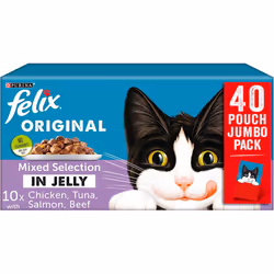 Felix Original Mixed Selection In Jelly Cat Food, 100 g (Pack of 40)