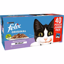 Felix Original Mixed Selection In Jelly Cat Food, 100 g (Pack of 40)