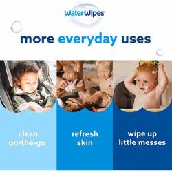 Original Plastic Free Baby Wipes, 540 Count (9 packs), 99.9% Water Based Wet Wipes & Unscented for Sensitive Skin