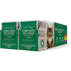 by Amazon Complete Food for Adult Cats, Meat Selection In Gravy, 4.8 kg (48 Packs of 100g) (Previously Lifelong)