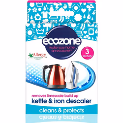 Ecozone Kettle and Iron Descaler, Internal Cleaner & Scale Remover for Kitchen & Home Appliances, limescale Prevention Sachet ...