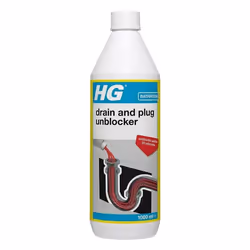 HG Drain and Plug Unblocker, Effectively Removes Blockages, Liquid Cleaner for Blocked Drain Pipes in Sinks or Shower Traps - ...