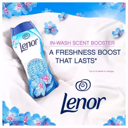 Lenor In-Wash Laundry Scent Booster Beads, 570g, Spring Awakening, Floral Scent, A Boost Of Freshness For Up To 12 Weeks In Storage