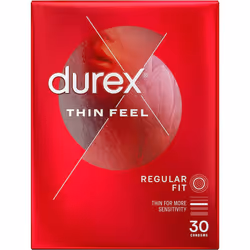 Durex Thin Feel Condoms - Pack of 30,package may vary